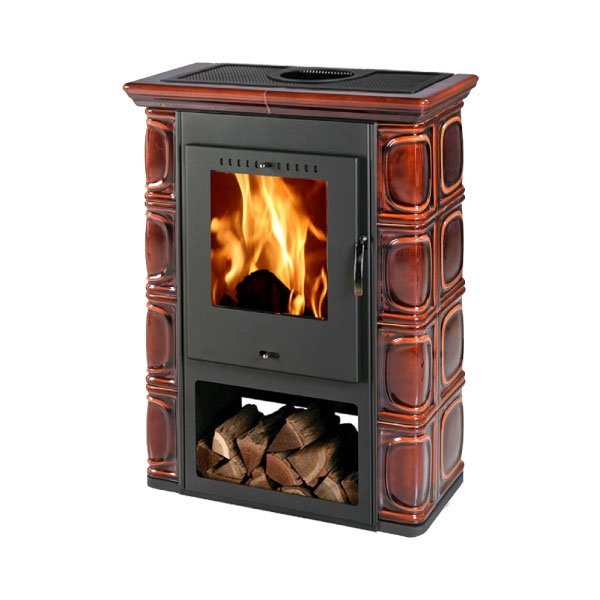 Печь-камин Thorma Borghollm Ceramik Black/Brown