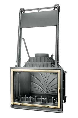 Каминная топка Fabrilor DECO 760 DO BR (бронзовая рама, подьемная дверь)